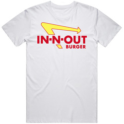In And Out Burgers In N Out Retro Graphic Unisex Cotton White Classic T Shirt
