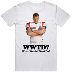 Blue Mountain State Thad Castle Retro Graphic Unisex Cotton White Classic T Shirt