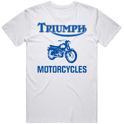 Triumph Motorcyles Bob Dylan Highway 61 Retro Graphic Unisex Cotton White Classic T Shirt