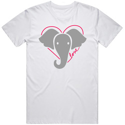 Be Kind To Elephants Ellen Retro Graphic Unisex Cotton White Classic T Shirt