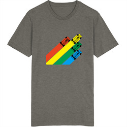 Super Sprint Arcade Game Charcol Grey Classic T Shirt