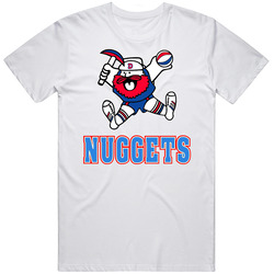 Denver Nuggets Maxie Miner Basketball Retro Graphic Unisex Cotton White Classic T Shirt