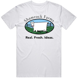 Shamrock Farms Dairy Milk Producer Retro Graphic Unisex Cotton White Classic T Shirt