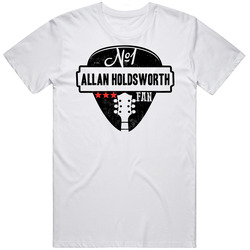 Number One Allan Holdsworth Legendary Guitarist Bass Guitar Player Fan Retro Graphic Unisex Cotton White Classic T Shirt