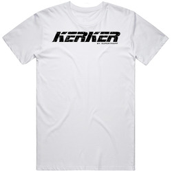 Kerker Automobile Car Truck Motorcycle Auto Parts Cool Distressed Style Brand Logo Emblem Retro Graphic Unisex Cotton White Classic T Shirt