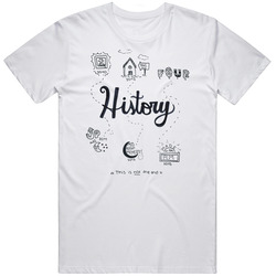 History 1d Retro Graphic Unisex Cotton White Classic T Shirt
