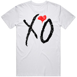 Xo 2 Putih Retro Graphic Unisex Cotton White Classic T Shirt