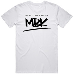 My Brother's Keeper Mbk Retro Graphic Unisex Cotton White Classic T Shirt