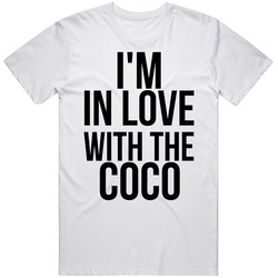 I'm In Love With The Coco New Hip Hop Retro Graphic Unisex Cotton White Classic T Shirt