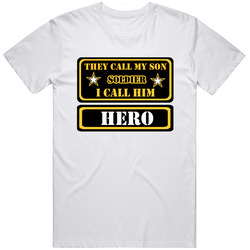 + I Call Him Hero! Retro Graphic Unisex Cotton White Classic T Shirt