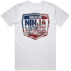 American Ninja Warrior 2015 Retro Graphic Unisex Cotton White Classic T Shirt