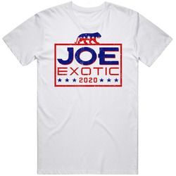 Tiger King Joe Exotic For President Netflix Series Fan Retro Graphic Unisex Cotton White Classic T Shirt