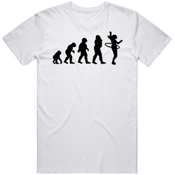 Evolution Hula Hoop Retro Graphic Unisex Cotton White Classic T Shirt
