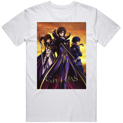 Code Geass 15w Retro Graphic Unisex Cotton White Classic T Shirt