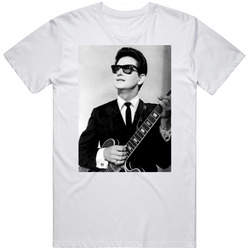 Roy Orbison Music Retro Graphic Unisex Cotton White Classic T Shirt