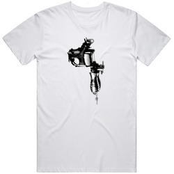 Tattoo Machine T Shirt Stencil Style Artist Gun Retro Graphic Unisex Cotton White Classic T Shirt
