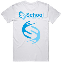 School Fitness Test - White Retro Graphic Unisex Cotton White Classic T Shirt