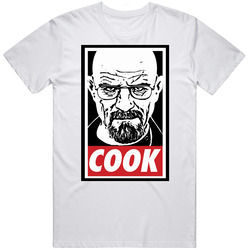 Obey The Cook Heisenberg Retro Graphic Unisex Cotton White Classic T Shirt