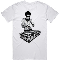 Gungfu White Retro Graphic Unisex Cotton White Classic T Shirt