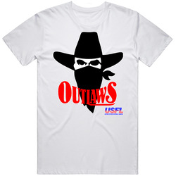 Oklahoma Arizona Outlaws Usfl Football Retro Graphic Unisex Cotton White Classic T Shirt