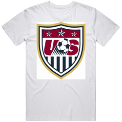Usa Soccer Olympic World Cup T Retro Graphic Unisex Cotton White Classic T Shirt