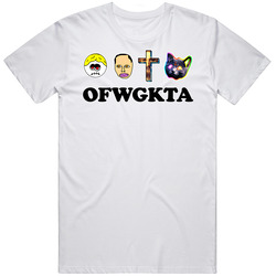 Ofwgkta Music Earl Wolf Emblem Retro Graphic Unisex Cotton White Classic T Shirt