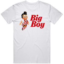 Big Boy Burger Retro Graphic Unisex Cotton White Classic T Shirt