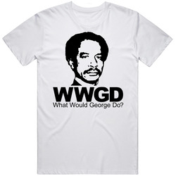 What Would George Do The Jeffersons Retro Graphic Unisex Cotton White Classic T Shirt
