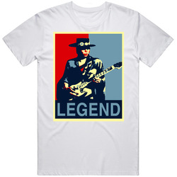 Stevie Ray Vaughan Hope Retro Graphic Unisex Cotton White Classic T Shirt