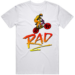 Rad Movie Retro Graphic Unisex Cotton White Classic T Shirt