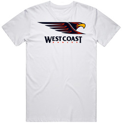 West Coast Eagles Australian Football Sport Retro Graphic Unisex Cotton White Classic T Shirt