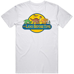 Land Before Time Kids Movie Retro Graphic Unisex Cotton White Classic T Shirt