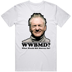 Bill Murray Retro Graphic Unisex Cotton White Classic T Shirt