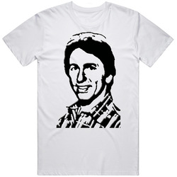 John Ritter Three's Company Retro Retro Graphic Unisex Cotton White Classic T Shirt