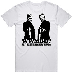 Boondock Saints What Would Mcmanus Brothers Do Retro Graphic Unisex Cotton White Classic T Shirt