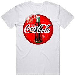 Coca Cola Drink Retro Graphic Unisex Cotton White Classic T Shirt