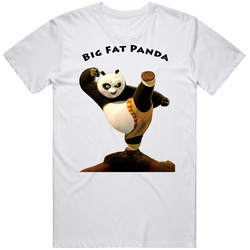 Kung Fu Panda Classic Movie Retro Graphic Unisex Cotton White Classic T Shirt