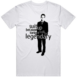 How I Met Your Mother Suit Up Retro Graphic Unisex Cotton White Classic T Shirt