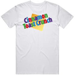 Cinnamon Toast Crunch Cereal Retro Graphic Unisex Cotton White Classic T Shirt