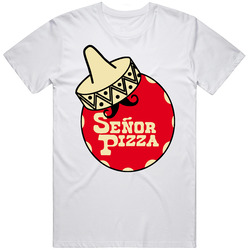 Senior Pizza Loveryboy Movie 80s Retro Graphic Unisex Cotton White Classic T Shirt