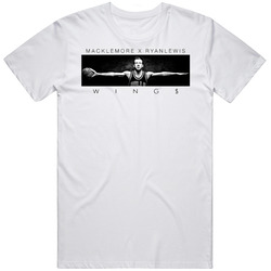 Macklemore And Ryan Lewis Hip Hop Retro Graphic Unisex Cotton White Classic T Shirt