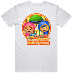 Team Umizoomi Mighty Math Powers Retro Graphic Unisex Cotton White Classic T Shirt