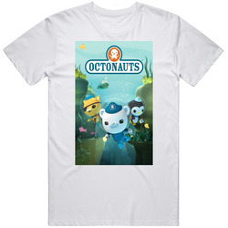 Octonauts Kids Retro Graphic Unisex Cotton White Classic T Shirt