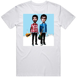 Flight Of The Conchords Retro Graphic Unisex Cotton White Classic T Shirt