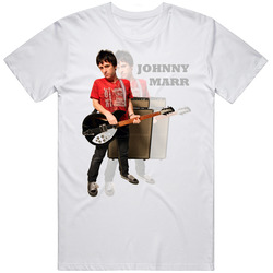 Johnny Marr Guitarist Retro Graphic Unisex Cotton White Classic T Shirt