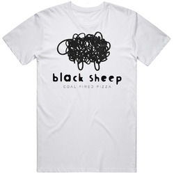 Black Sheep Pizza Pizza Restaurant Foodie Tour Brand Logo Fan T Shirt