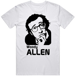 Woody Allen Director Movies Retro Graphic Unisex Cotton White Classic T Shirt