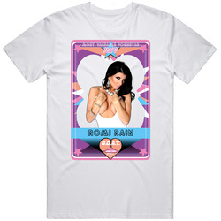Romi Rain Mvp Porn Star Retro Graphic Unisex Cotton White Classic T Shirt