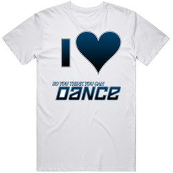 I Love So You Think You Can Dance Retro Graphic Unisex Cotton White Classic T Shirt