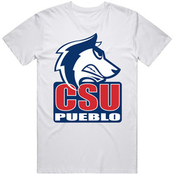 Colorado State Pueblo College Logo College Sports Fan Cool Retro Graphic Unisex Cotton White Classic T Shirt